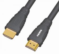 Kabel HDMI A - HDMI A M/M 25m zlac. kon.,verze HDMI 1.3b